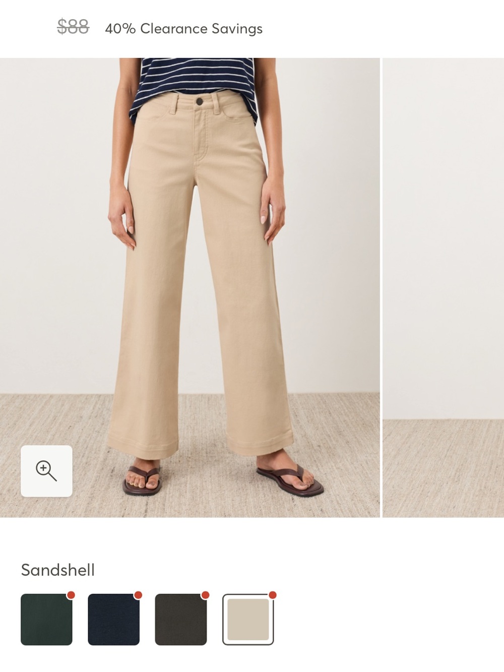 Wide Leg Pants in Sandshell